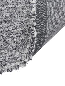 Flauschiger Hochflor-Teppich Anthea, 80x250 in Grau, Polyester-Mikrofaser, Grau, 80 x 250 cm