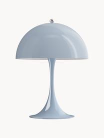 Lampada da tavolo a LED con luce regolabile e timer Panthella, alt. 34 cm, Paralume: vetro acrilico, Struttura: alluminio rivestito, Vetro acrilico grigio-blu, Ø 25 x Alt. 34 cm