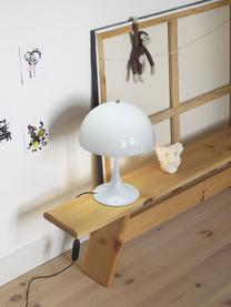 Lampa stołowa LED z funkcją przyciemniania Panthella, W 34 cm, Stelaż: aluminium powlekane, Szaroniebieskie szkło akrylowe, Ø 25 x 34 cm