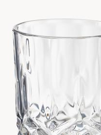 Gläser George mit Kristallrelief, 8er-Set, Glas, Transparent, Set mit verschiedenen Größen
