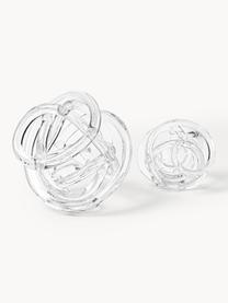 Deko-Knoten-Objekte Nola aus Glas, 2er-Set, Glas, Transparent, Set mit verschiedenen Größen