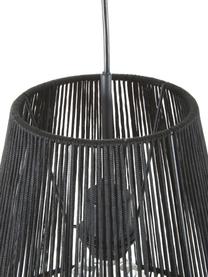 Hanglamp Hadi, Baldakijn: gepoedercoat metaal, Lampenkap: gepoedercoat metaal, Zwart, Ø 30 x H 38 cm