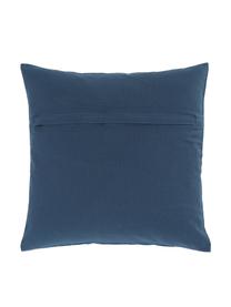 Housse de coussin 40x40 bleu foncé Gracia, 100 % coton, Bleu, larg. 40 x long. 40 cm