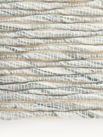 Flachgewebter Teppich Bunko mit Fransen, 86 % recyceltes Polyester, 14 % Baumwolle, Salbeigrün, meliert, B 80 x L 150 cm (Grösse XS)