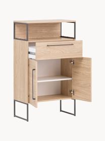 Bad-Midischrank Rosalie in Eichenholz-Optik, B 65 cm, Beige, Eichenholz-Optik, B 65 x H 113 cm