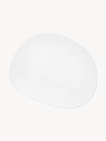 Vajilla de porcelana Organic, 4 comensales (12 pzas.), Porcelana, Blanco, Set de diferentes tamaños