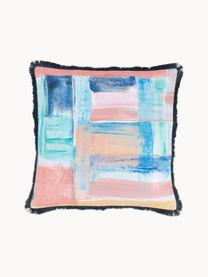 Housse de coussin 50x50 aquarelle Colori, Multicolore, larg. 50 x long. 50 cm