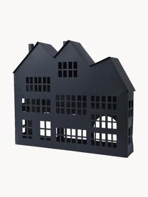 Waxinelichthouder Sweet Home, Gecoat ijzer, Zwart, B 42 x H 37 cm