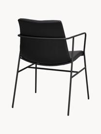 Chaises en cuir synthétique Huntingbay, 2 pièces, Cuir synthétique noir, larg. 54 x prof. 52 cm