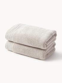 Handtuch Premium aus Bio-Baumwolle, in verschiedenen Grössen, 100 % Bio-Baumwolle, GOTS-zertifiziert (von GCL International, GCL-300517)
 Schwere Qualität, 600 g/m², Hellbeige, Handtuch, B 50 x L 100 cm