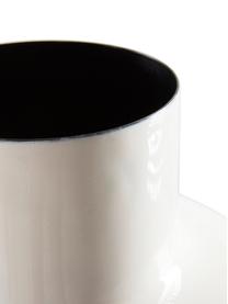 Vaso in metallo Waco, Metallo smaltato, Bianco, Ø 25 x Alt. 43 cm