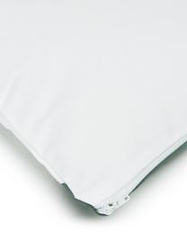 Housse de coussin rectangulaire blanc vert Ren, 100 % coton, Blanc, vert sauge, larg. 30 x long. 50 cm