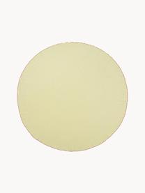 Nappe ronde Wilhelmina, 100 % coton, Jaune, 6-8 personnes (Ø 200 cm)