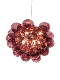 Hanglamp met glazen bollen Gross, Bordeauxrood, Ø 50 x H 40 cm