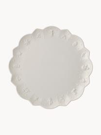 Assiettes plates Toy's Delight, 6 pièces, Porcelaine Premium, Blanc cassé, Ø 30 cm