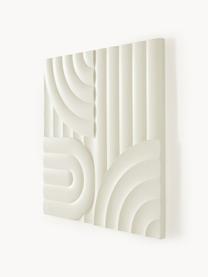 Decoración de pared Massimo, Tablero de fibras de densidad media (MDF), Beige claro, An 80 x Al 80 cm