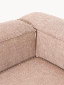 Modulares Sofa Lennon (4-Sitzer) aus Leinen-Mix, Bezug: 50 % Viskose, 25 % Leinen, Gestell: Fichtenholz, Sperrholz, m, Füße: Kunststoff Dieses Produkt, Leinen-Mix Rostrot, B 327 x T 119 cm