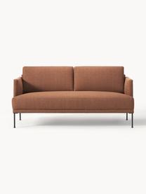 Sofa Fluente (2-Sitzer), Bezug: 100% Polyester Der strapa, Gestell: Massives Kiefernholz, Füße: Metall, pulverbeschichtet, Webstoff Nougat, B 166 x T 85 cm