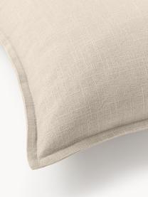 Baumwoll-Kissenhülle Vicky, 100 % Baumwolle, Beige, B 30 x L 50 cm