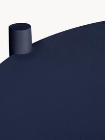 Ronde bijzettafel Ande van metaal, Gepoedercoat staal, Donkerblauw, Ø 40 x H 55 cm