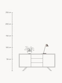 Lampada da tavolo a LED con luce regolabile NJP, Paralume: alluminio rivestito, Nocciola, Ø 16 x Alt. 42 cm