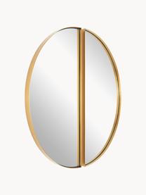 Nástěnné zrcadlo Selena, 2 ks, Zlatá, Ø 72 cm