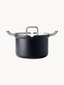 Batería de cocina de acero inoxidable Q-Linair, 4 pzas., Acero inoxidable, Negro, Set de diferentes tamaños