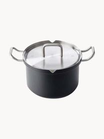 Batería de cocina de acero inoxidable Q-Linair, 4 pzas., Acero inoxidable, Negro, Set de diferentes tamaños