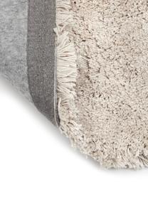 Flauschiger Hochflor-Teppich Dreamy mit Fransen, 100 % Polyester, Beige, B 300 x L 400 cm (Größe XL)
