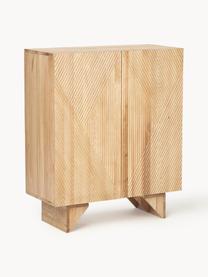 Chiffonnier de madera de fresno Louis, Estructura: madera de fresno maciza b, Parte trasera: tablero de fibras de dens, Madera de fresno, An 100 x Al 120 cm