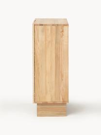 Highboard Louis aus massivem Eschenholz mit Türen, Korpus: Massives Eschenholz, lack, Eschenholz, B 100 x H 120 cm