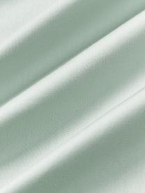Drap plat en satin de coton Comfort, Vert sauge, larg. 240 x long. 280 cm