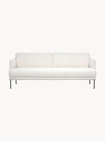 Teddy-Sofa Fluente (3-Sitzer), Bezug: 100% Polyester (Teddyfell, Gestell: Massives Kiefernholz, FSC, Teddy Cremeweiss, B 196 x T 85 cm