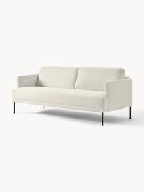 Teddy-Sofa Fluente (3-Sitzer), Bezug: 100% Polyester (Teddyfell, Gestell: Massives Kiefernholz, Teddy Off White, B 196 x T 85 cm