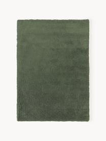 Flauschiger Hochflor-Teppich Leighton, Flor: Mikrofaser (100 % Polyest, Dunkelgrün, B 120 x L 180 cm (Grösse S)