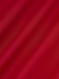 Drap-housse en percale de coton pour surmatelas Elsie, Rouge, larg. 90 x long. 200 cm, haut. 15 cm