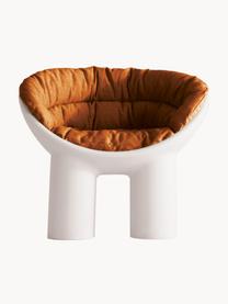 Coprisedile per poltrona Roly Poly, Rivestimento: 100% cotone, Terracotta, Larg. 80 x Alt. 45 cm