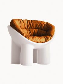 Cojín para sillón Roly Poly, Funda: 100% algodón, Terracota, An 80 x Al 45 cm
