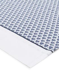 Set lenzuola in cotone Square, Cotone
La parure copripiumino in cotone è piacevolmente morbida sulla pelle, assorbe bene l'umidità ed è adatta per chi soffre di allergie., Bianco, blu, 250 x 280 cm + 2 federe 50 x 80 cm x lenzuola 180 x 200 cm