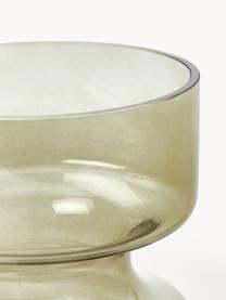 Mundgeblasene Glas-Vase Clea, H 18 cm, Glas, Grün, Ø 10 x H 18 cm