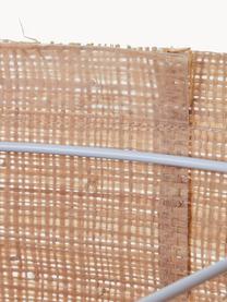 Lámpara de pie de jacintos de agua Raffy, Pantalla: jacintos de agua, Estructura: metal recubierto, Cable: cubierto en tela, Beige claro, negro, Al 154 cm