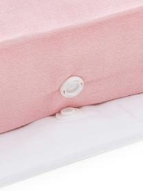 Housse de couette en coton Blush, Blanc, rose vif, noir