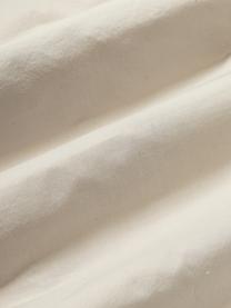 Federa in cotone percalle beige con dettaglio trapuntato Fia 2 pz, Beige chiaro, Larg. 40 x Lung. 80 cm