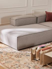 Sofá rinconera modular Lennon, Tapizado: 100% poliéster Alta resis, Estructura: madera contrachapada de p, Patas: plástico Este producto es, Tejido gris, An 418 x F 269 cm, chaise longue izquierda