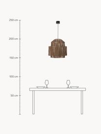 Suspension en rotin Emelee, Brun, Ø 50 x haut. 50 cm