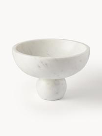 Deko-Schale Levi aus Marmor, Marmor, Weiß, marmoriert, Ø 26 x H 17 cm