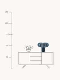 Lampa stołowa LED z funkcją przyciemniania Teresa, Szkło akrylowe barwione, Petrol, Ø 50 x W 43 cm