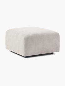 Sofa-Hocker Lena, Bezug: Webstoff (88% Polyester, , Gestell: Kiefernholz, Schichtholz,, Webstoff Cremeweiss, B 76 x T 76 cm