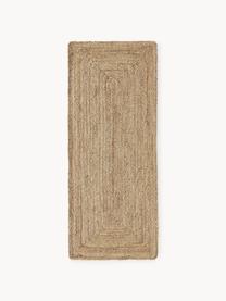 Tapis de couloir en jute Sharmila, 100 % jute, Brun, larg. 80 x long. 200 cm