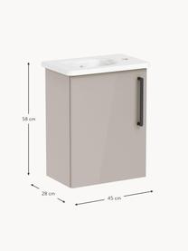 Mueble bajo lavabo Orna, 45 cm, Greige, An 45 x Al 58 cm